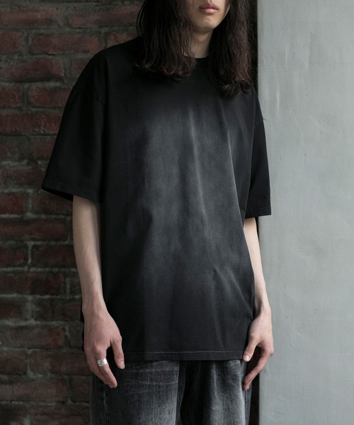 aimoha（アイモハ）の「【aimoha neo】OMBRE FADE COTTON TEE (SS)（Tシャツ/カットソー・メンズ・ブラック/ダークグレー/パープル・MEDIUM/LARGE/X-LARGE/XX-LARGE）」の2枚目の写真