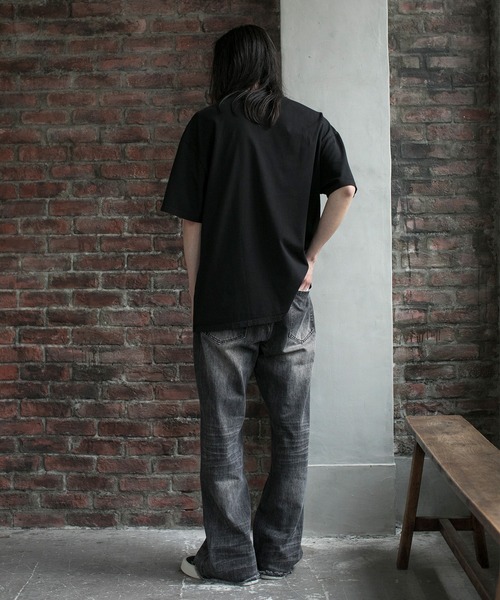 aimoha（アイモハ）の「【aimoha neo】OMBRE FADE COTTON TEE (SS)（Tシャツ/カットソー・メンズ・ブラック/ダークグレー/パープル・MEDIUM/LARGE/X-LARGE/XX-LARGE）」の7枚目の写真