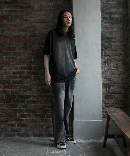 aimoha（アイモハ）の「【aimoha neo】OMBRE FADE COTTON TEE (SS)（Tシャツ/カットソー・メンズ・ブラック/ダークグレー/パープル・MEDIUM/LARGE/X-LARGE/XX-LARGE）」の8枚目の写真
