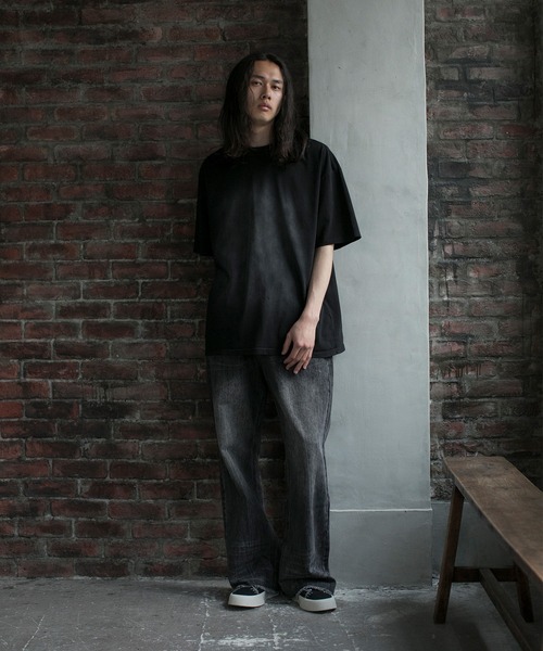 aimoha（アイモハ）の「【aimoha neo】OMBRE FADE COTTON TEE (SS)（Tシャツ/カットソー・メンズ・ブラック/ダークグレー/パープル・MEDIUM/LARGE/X-LARGE/XX-LARGE）」の10枚目の写真