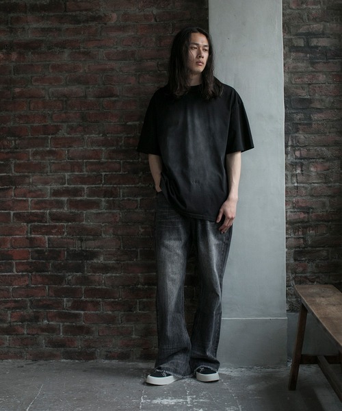 aimoha（アイモハ）の「【aimoha neo】OMBRE FADE COTTON TEE (SS)（Tシャツ/カットソー・メンズ・ブラック/ダークグレー/パープル・MEDIUM/LARGE/X-LARGE/XX-LARGE）」の11枚目の写真