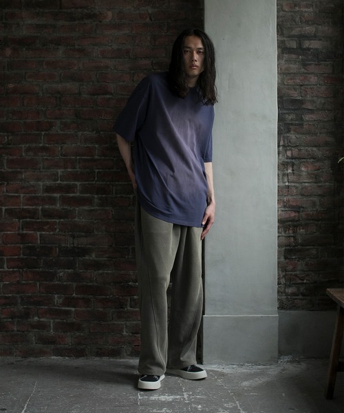 aimoha（アイモハ）の「【aimoha neo】OMBRE FADE COTTON TEE (SS)（Tシャツ/カットソー・メンズ・ブラック/ダークグレー/パープル・MEDIUM/LARGE/X-LARGE/XX-LARGE）」の12枚目の写真