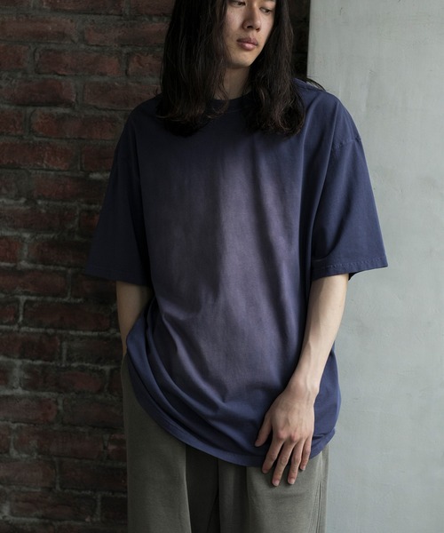 aimoha（アイモハ）の「【aimoha neo】OMBRE FADE COTTON TEE (SS)（Tシャツ/カットソー・メンズ・ブラック/ダークグレー/パープル・MEDIUM/LARGE/X-LARGE/XX-LARGE）」の17枚目の写真