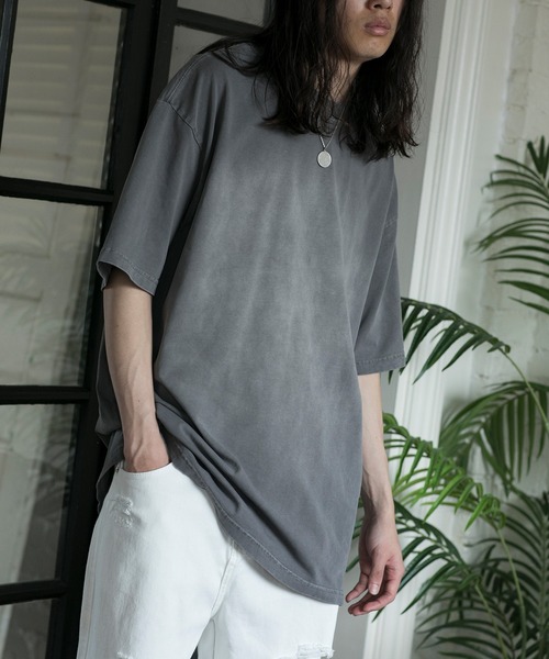 aimoha（アイモハ）の「【aimoha neo】OMBRE FADE COTTON TEE (SS)（Tシャツ/カットソー・メンズ・ブラック/ダークグレー/パープル・MEDIUM/LARGE/X-LARGE/XX-LARGE）」の18枚目の写真
