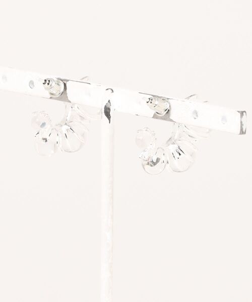 tone(トーン)の「【88eighty-eight】クリアボールシルバーピアス【import】(MA)(ピアス(両耳用)・レディース・シルバー・FREE)」の2枚目の写真