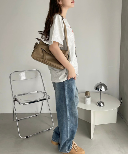 Ada.(エイダ)の「バンドプリント ヴィンテージライク ピグメント Tシャツ(Tシャツ/カットソー・レディース・チャコール/オートミール/アイボリー/ネイビー・FREE)」の12枚目の写真