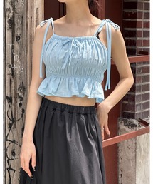 3.3 Field Trip  | 3.3 Field Trip／リボンシャーリングブラウス(キャミソール)