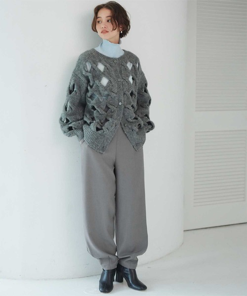 titivate(ティティベイト)の「サス付ジョガーパンツ(その他パンツ・レディース・グレイッシュベージュ/グレー/ブラック・S/M/XS)」の2枚目の写真
