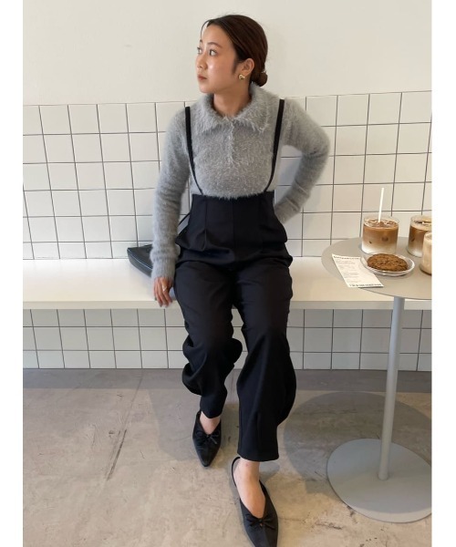 titivate(ティティベイト)の「サス付ジョガーパンツ(その他パンツ・レディース・グレイッシュベージュ/グレー/ブラック・S/M/XS)」の20枚目の写真