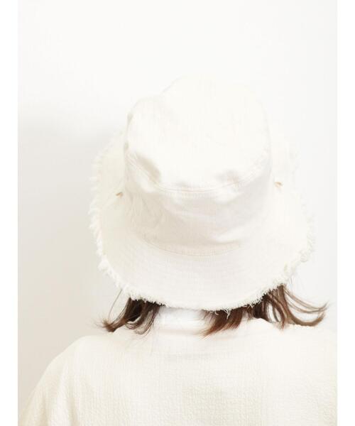Samansa Mos2（サマンサ モスモス）の「【UVカット/リバーシブル】フリンジバケットハット（ハット・レディース・ベージュ/ブラック・F）」の17枚目の写真