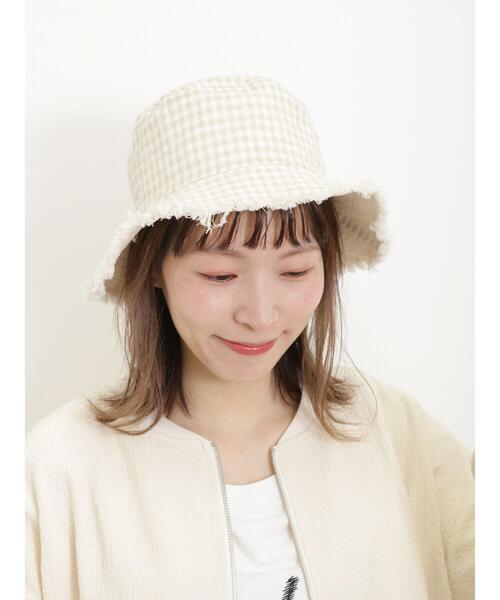 Samansa Mos2（サマンサ モスモス）の「【UVカット/リバーシブル】フリンジバケットハット（ハット・レディース・ベージュ/ブラック・F）」の8枚目の写真
