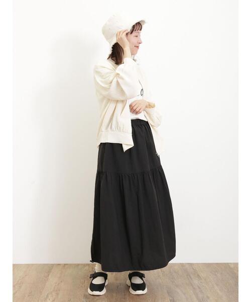 Samansa Mos2（サマンサ モスモス）の「【UVカット/リバーシブル】フリンジバケットハット（ハット・レディース・ベージュ/ブラック・F）」の10枚目の写真