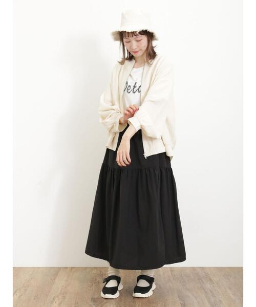 Samansa Mos2（サマンサ モスモス）の「【UVカット/リバーシブル】フリンジバケットハット（ハット・レディース・ベージュ/ブラック・F）」の11枚目の写真