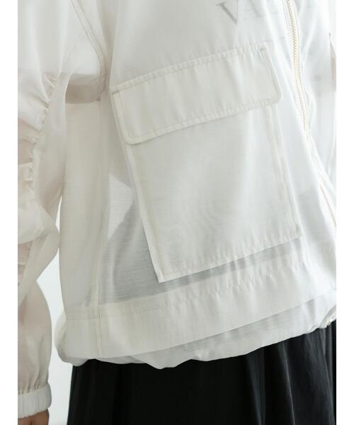 Te chichi(テチチ)の「シアージップアップブルゾン(ブルゾン・レディース・オフホワイト/ブラック・F)」の12枚目の写真