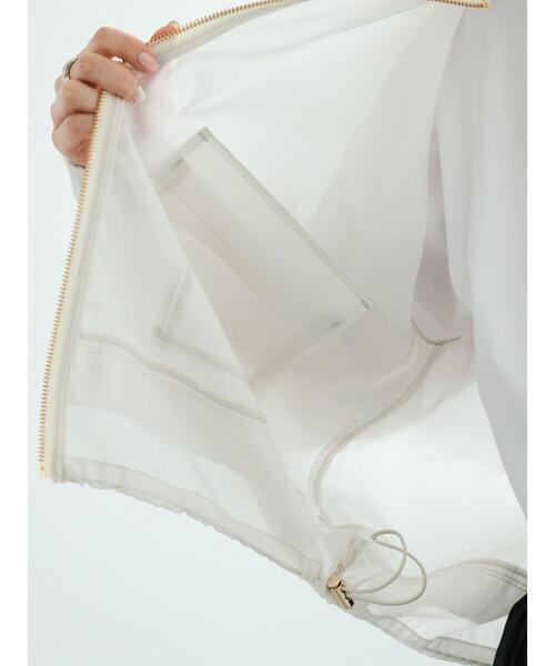 Te chichi(テチチ)の「シアージップアップブルゾン(ブルゾン・レディース・オフホワイト/ブラック・F)」の14枚目の写真