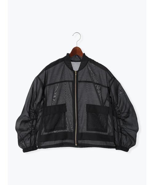 Te chichi(テチチ)の「シアージップアップブルゾン(ブルゾン・レディース・オフホワイト/ブラック・F)」の16枚目の写真