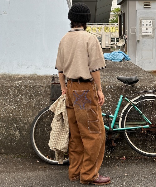 Perushu（ペルーシュ）の「立体刺繍ペインターデニム（デニムパンツ・メンズ・ダークブラウン/インディゴブルー/ブラック・SMALL/MEDIUM/LARGE）」の18枚目の写真