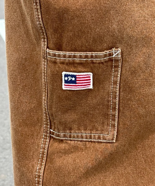 Perushu（ペルーシュ）の「立体刺繍ペインターデニム（デニムパンツ・メンズ・ダークブラウン/インディゴブルー/ブラック・SMALL/MEDIUM/LARGE）」の11枚目の写真