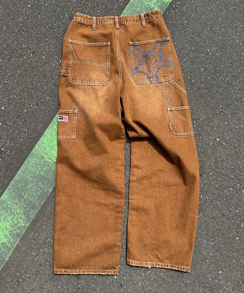 Perushu（ペルーシュ）の「立体刺繍ペインターデニム（デニムパンツ・メンズ・ダークブラウン/インディゴブルー/ブラック・SMALL/MEDIUM/LARGE）」の19枚目の写真