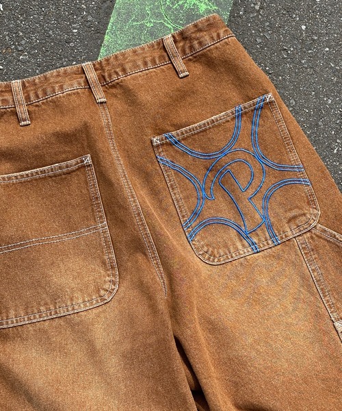 Perushu（ペルーシュ）の「立体刺繍ペインターデニム（デニムパンツ・メンズ・ダークブラウン/インディゴブルー/ブラック・SMALL/MEDIUM/LARGE）」の20枚目の写真