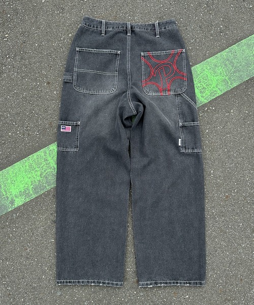 Perushu（ペルーシュ）の「立体刺繍ペインターデニム（デニムパンツ・メンズ・ダークブラウン/インディゴブルー/ブラック・SMALL/MEDIUM/LARGE）」の16枚目の写真