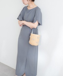 【WEB限定】osonoハチワレスリーブスリットワンピース