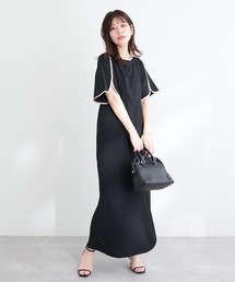 【WEB限定】osonoハチワレスリーブスリットワンピース