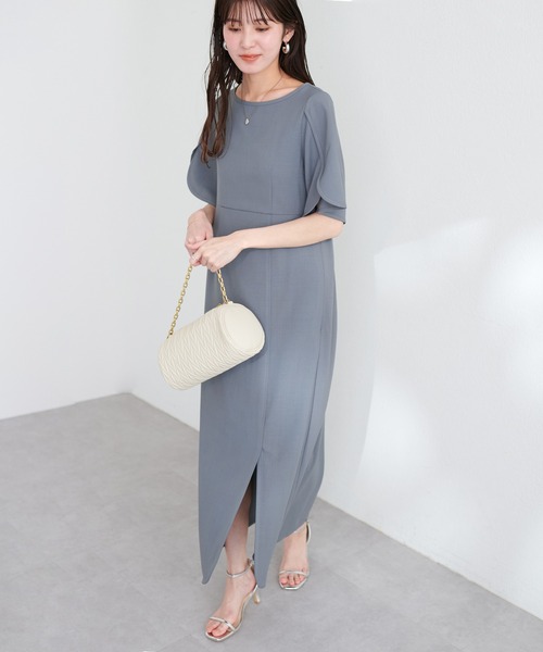 natural couture(ナチュラルクチュール)の「【WEB限定】osonoハチワレスリーブスリットワンピース(ワンピース・レディース・ブルー系その他/イエロー/ブラック/アイボリー・LARGE/MEDIUM)」の20枚目の写真