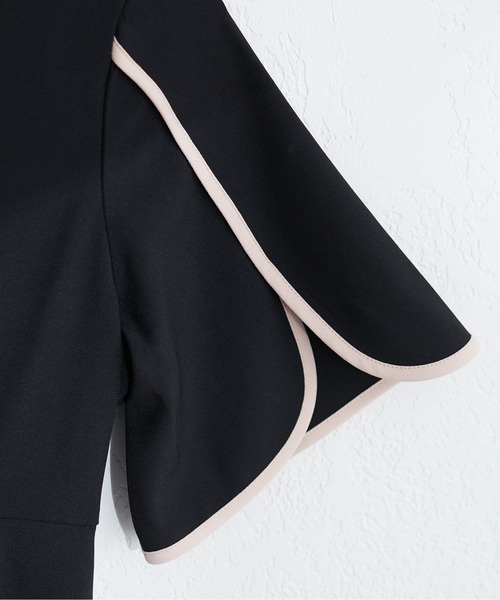 natural couture(ナチュラルクチュール)の「【WEB限定】osonoハチワレスリーブスリットワンピース(ワンピース・レディース・ブルー系その他/イエロー/ブラック/アイボリー・LARGE/MEDIUM)」の16枚目の写真