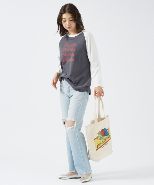 FRUIT OF THE LOOM（フルーツオブザルーム）の「【FRUIT OF THE LOOM】キャンバス トートバッグ / A4可 / ユニセックス / ヴィンテージ調（トートバッグ・レディース・その他1/その他2/その他3/その他4・フリー）」の12枚目の写真
