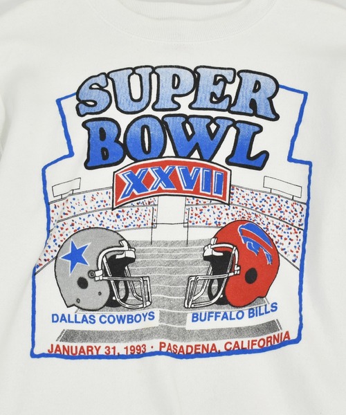 NBA/NFL/NHL/MLB(エヌビーエーエヌエフエルエヌエイチエルエムエルビー)の「【ヴィンテージ古着】90’s SUPER BOWL XXII NFL クルーネックスウェット USA製(スウェット・メンズ・ホワイト・X-LARGE)」の6枚目の写真