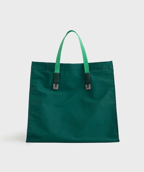 TOGA（トーガ）の「【TOGA TOO/トーガトゥ】Square tip tote bag/トートバッグ（トートバッグ・レディース・ブラック/カーキ・FREE）」の3枚目の写真