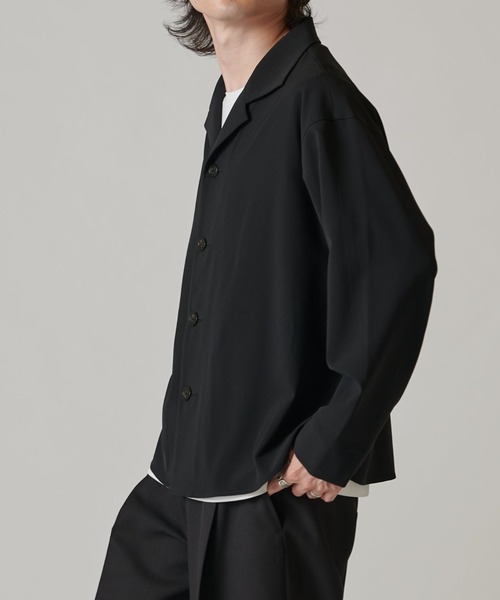 Lui's(ルイス)の「【ジェンダーレス】オープンカラーバルーンシャツブルゾン(シャツ/ブラウス・レディース・ブラック/オリーブ/オフホワイト・M/S)」の11枚目の写真