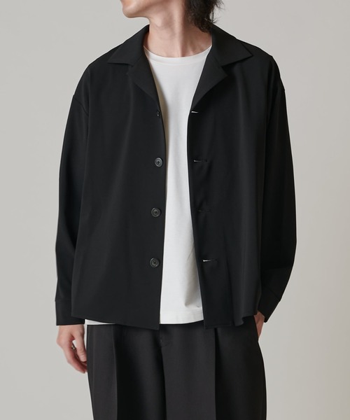 Lui's(ルイス)の「【ジェンダーレス】オープンカラーバルーンシャツブルゾン(シャツ/ブラウス・レディース・ブラック/オリーブ/オフホワイト・M/S)」の12枚目の写真