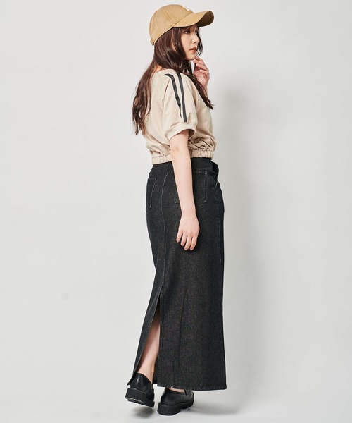 31 Sons de mode（トランテアン　ソン　ドゥ　モード）の「ペンシルデニムスカート（デニムスカート・レディース・インディゴブルー/ブラック・36/38）」の10枚目の写真