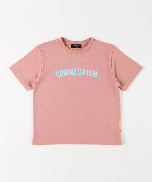 COMME CA ISM（コムサイズム）の「半袖ロゴTシャツ（Tシャツ/カットソー・キッズ・グリーン/ピンク/ホワイト系/オートミール・150cm/120cm/140cm/130cm/100cm/110cm）」の4枚目の写真