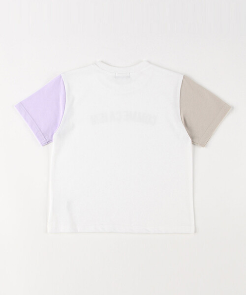 COMME CA ISM（コムサイズム）の「半袖ロゴTシャツ（Tシャツ/カットソー・キッズ・グリーン/ピンク/ホワイト系/オートミール・150cm/120cm/140cm/130cm/100cm/110cm）」の7枚目の写真