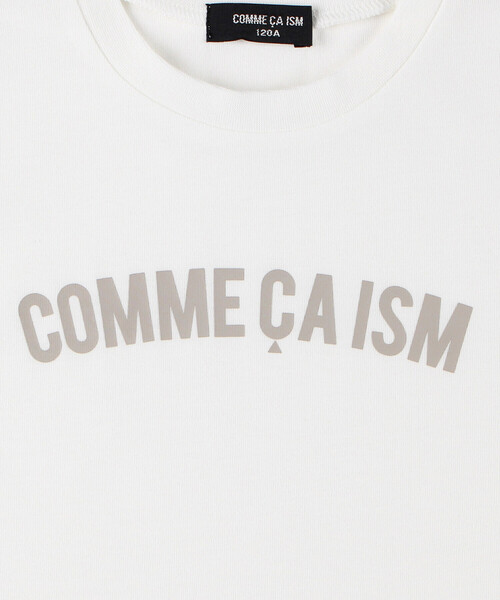 COMME CA ISM（コムサイズム）の「半袖ロゴTシャツ（Tシャツ/カットソー・キッズ・グリーン/ピンク/ホワイト系/オートミール・150cm/120cm/140cm/130cm/100cm/110cm）」の11枚目の写真