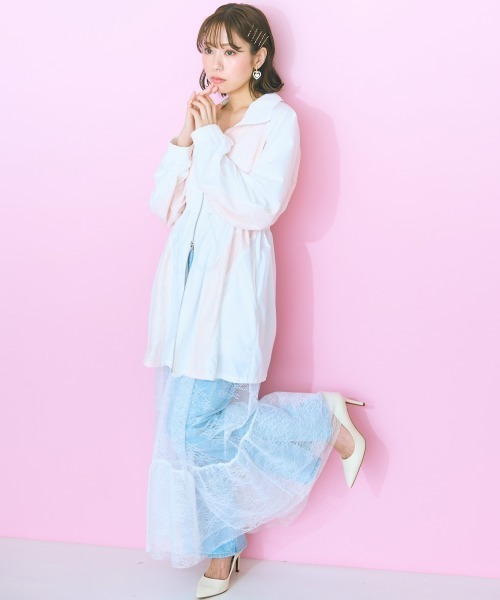 marun(マルン)の「<大きいサイズ> レースティアードキャミワンピース marun(ワンピース・レディース・オフホワイト/ブラック・L/5L/4L/3L/LL)」の20枚目の写真