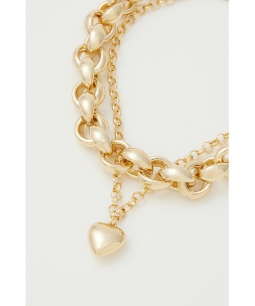 rienda(リエンダ)の「2WAYチェーンハートネックレス(ネックレス・レディース・ゴールド・FREE)」の5枚目の写真