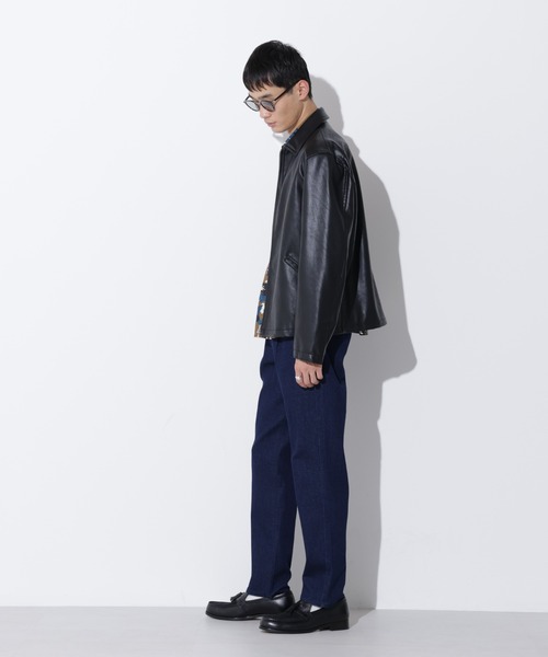 Apo(s)ture(アポスチャー)の「KYLE-001/デニムスリムパンツ(デニムパンツ・メンズ・ネイビー/ブラック・XS/S/M/XL/L)」の13枚目の写真