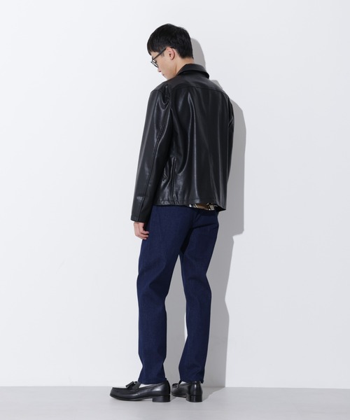 Apo(s)ture(アポスチャー)の「KYLE-001/デニムスリムパンツ(デニムパンツ・メンズ・ネイビー/ブラック・XS/S/M/XL/L)」の15枚目の写真