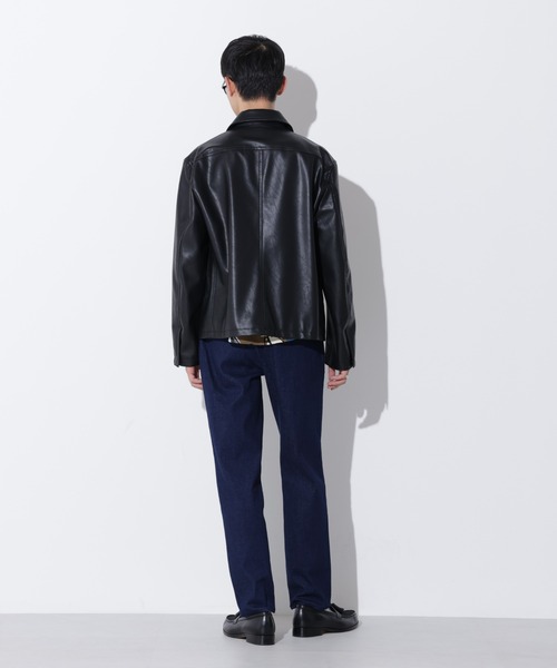 Apo(s)ture(アポスチャー)の「KYLE-001/デニムスリムパンツ(デニムパンツ・メンズ・ネイビー/ブラック・XS/S/M/XL/L)」の16枚目の写真