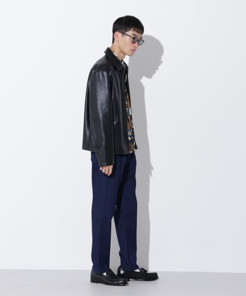 Apo(s)ture(アポスチャー)の「KYLE-001/デニムスリムパンツ(デニムパンツ・メンズ・ネイビー/ブラック・XS/S/M/XL/L)」の14枚目の写真