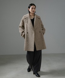 SALON adam et rope' | BALLI (バリ)シャギービックカラーPコート(ピーコート)