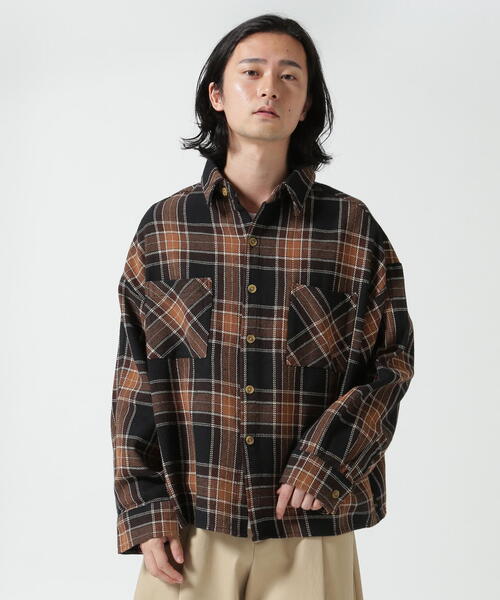 DANKE SCHON（ダンケシェーン）の「【WEB&DEPOT限定】DankeSchon/ダンケシェーン/COTTON FLANNEL CHECK　SHIRTS（シャツ/ブラウス・レディース・ホワイト/ブラウン/レッド/モスグリーン/ブラック・L/M）」の18枚目の写真