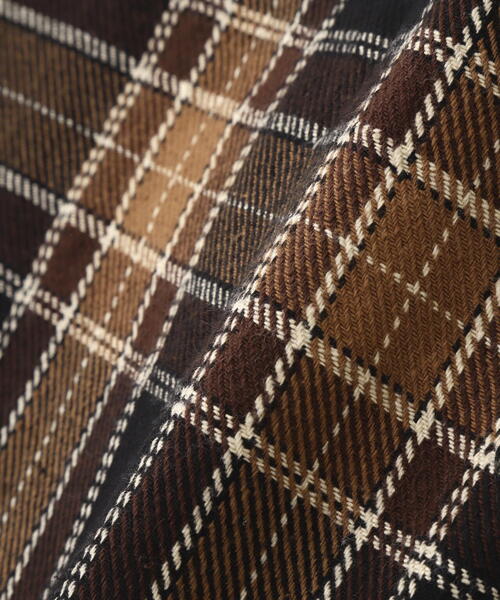 DANKE SCHON（ダンケシェーン）の「【WEB&DEPOT限定】DankeSchon/ダンケシェーン/COTTON FLANNEL CHECK　SHIRTS（シャツ/ブラウス・レディース・ホワイト/ブラウン/レッド/モスグリーン/ブラック・L/M）」の21枚目の写真