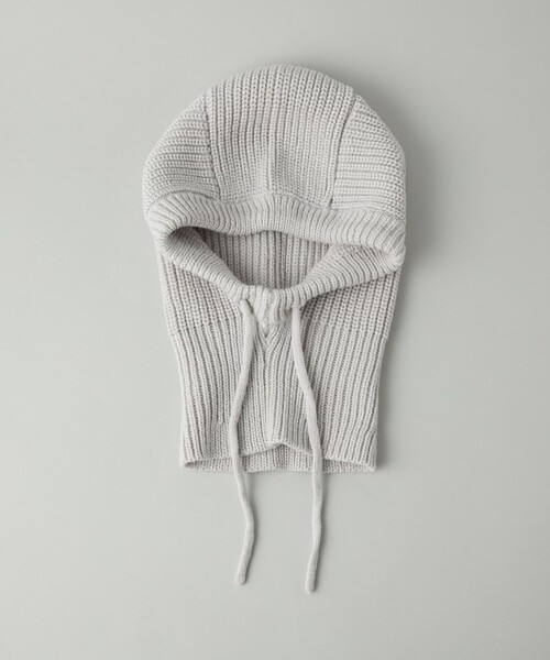 CITEN(シテン)の「<CITEN>ニットフードバラクラバ(ニットキャップ/ビーニー・レディース・ライトブルー/ダークグレー/オレンジ/ライトグレー・FREE)」の18枚目の写真