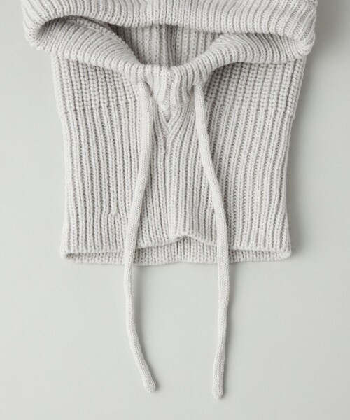 CITEN(シテン)の「<CITEN>ニットフードバラクラバ(ニットキャップ/ビーニー・レディース・ライトブルー/ダークグレー/オレンジ/ライトグレー・FREE)」の22枚目の写真