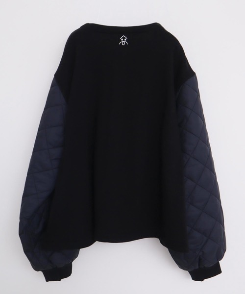 I am I in fact...（アイアムアイインファクト）の「《Evo down》 sweat ブルゾン（ブルゾン・レディース・グレー/ブラック/ネイビー・FREE）」の4枚目の写真